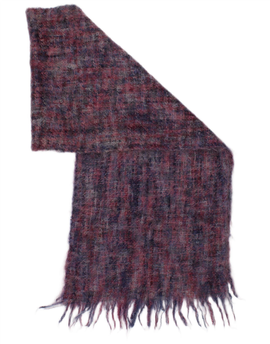 Vintage rektangeltørklæde til kvinder One Size flerfarvet tern