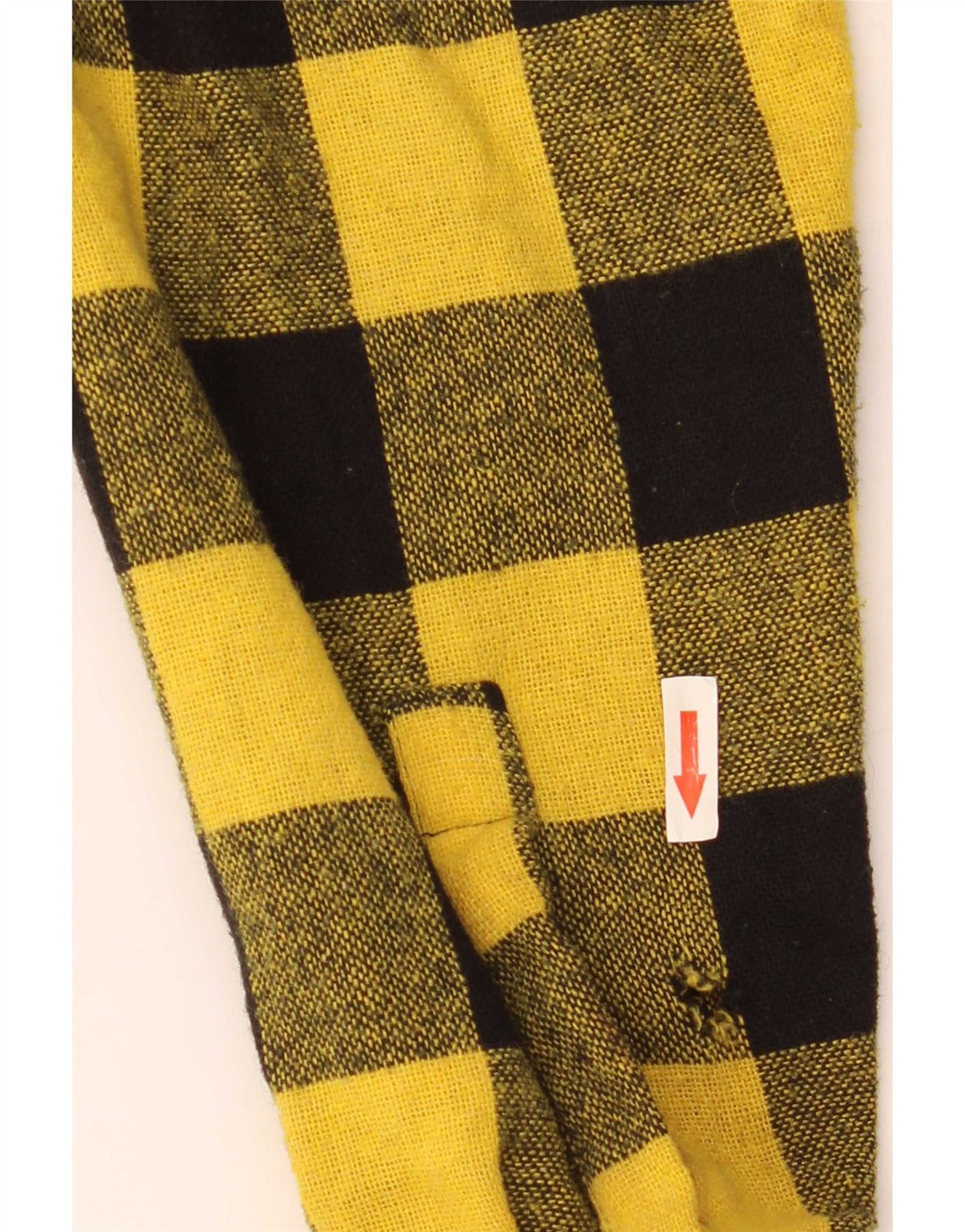Søges Herre Overshirt Skjorte Medium Gul Gingham Akryl