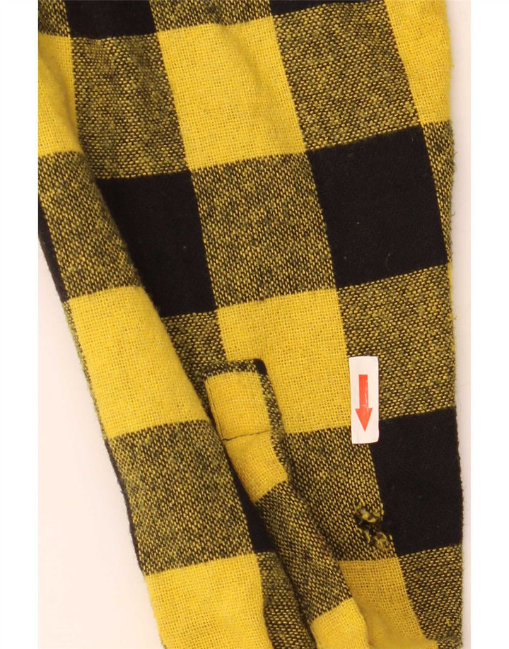 Søges Herre Overshirt Skjorte Medium Gul Gingham Akryl