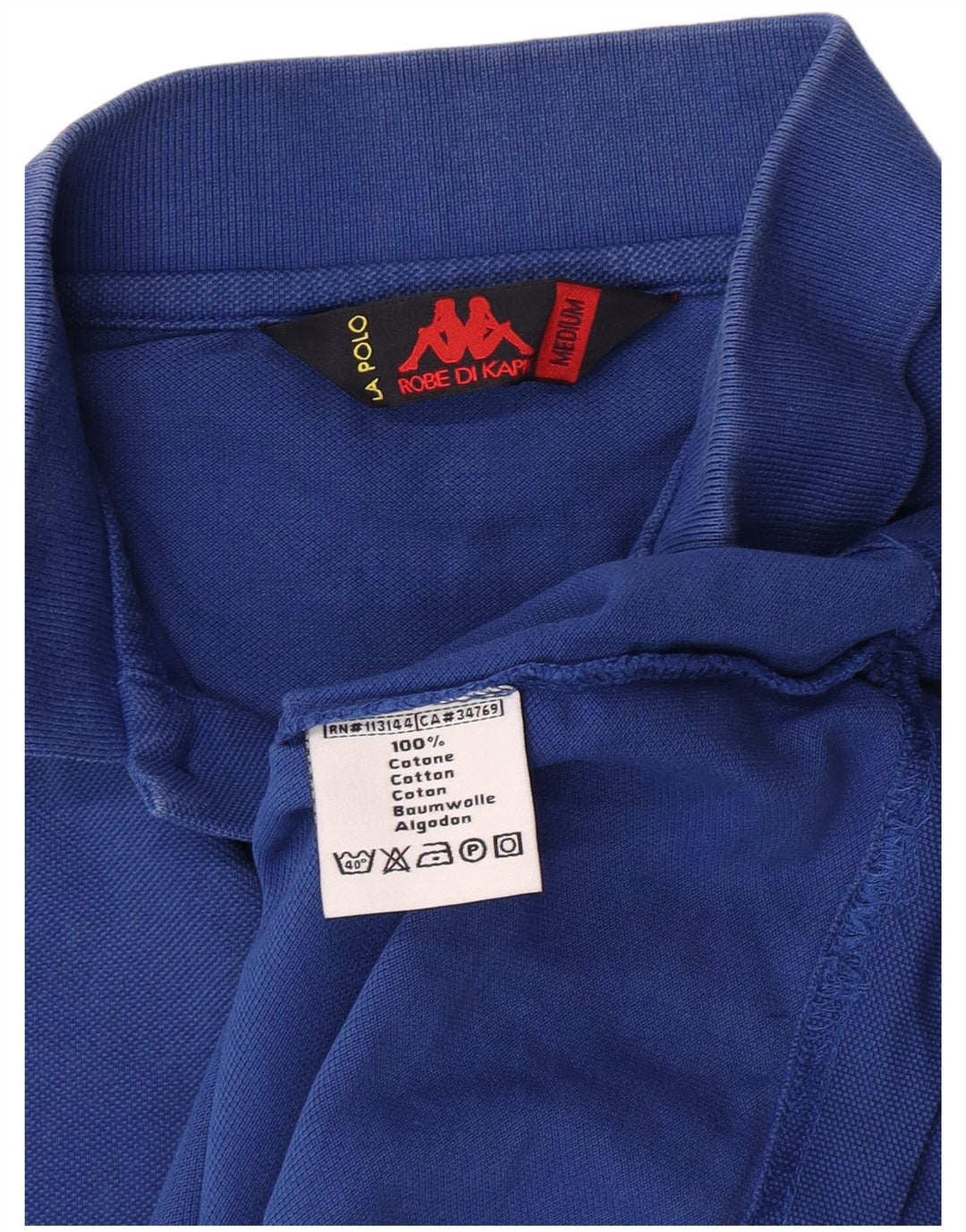 Kappa herre poloshirt Medium blå bomuld