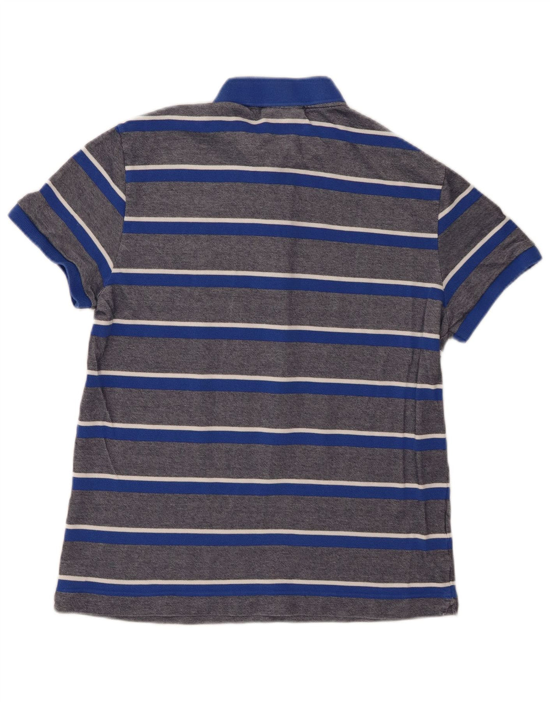 Lacoste Herre Regular Fit poloshirt størrelse 4 Medium blå stribet bomuld