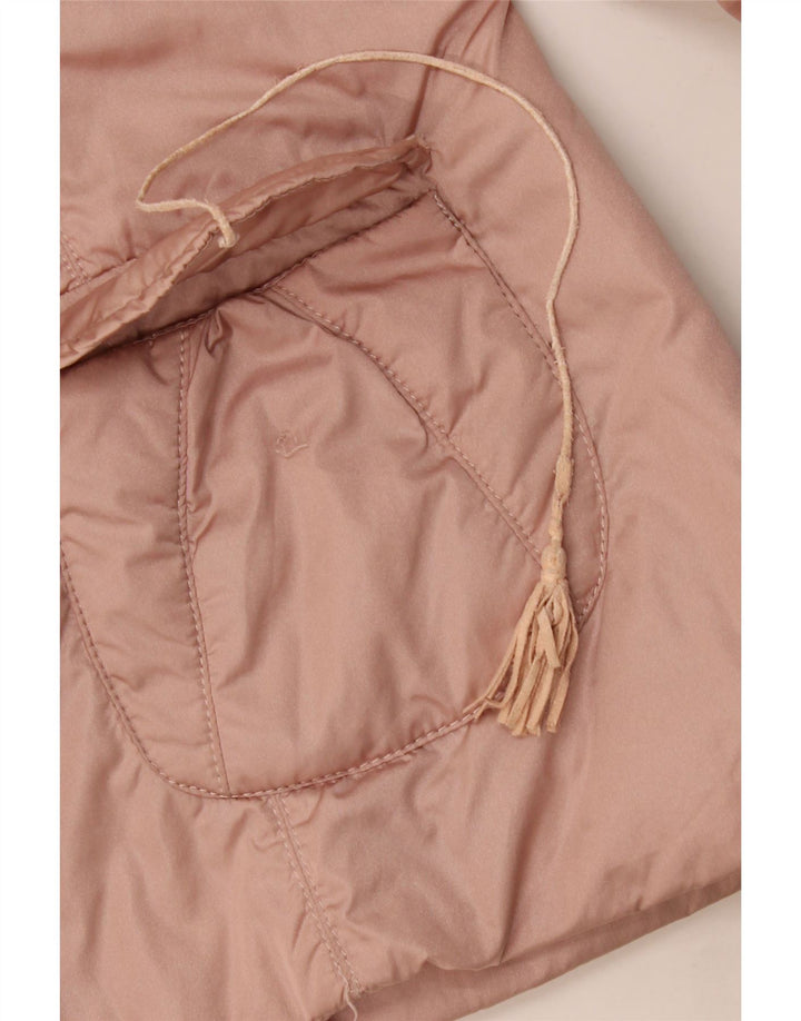 Luisa Spagnoli Womens Bomber Jacket UK 16 Large Pink Polyamide