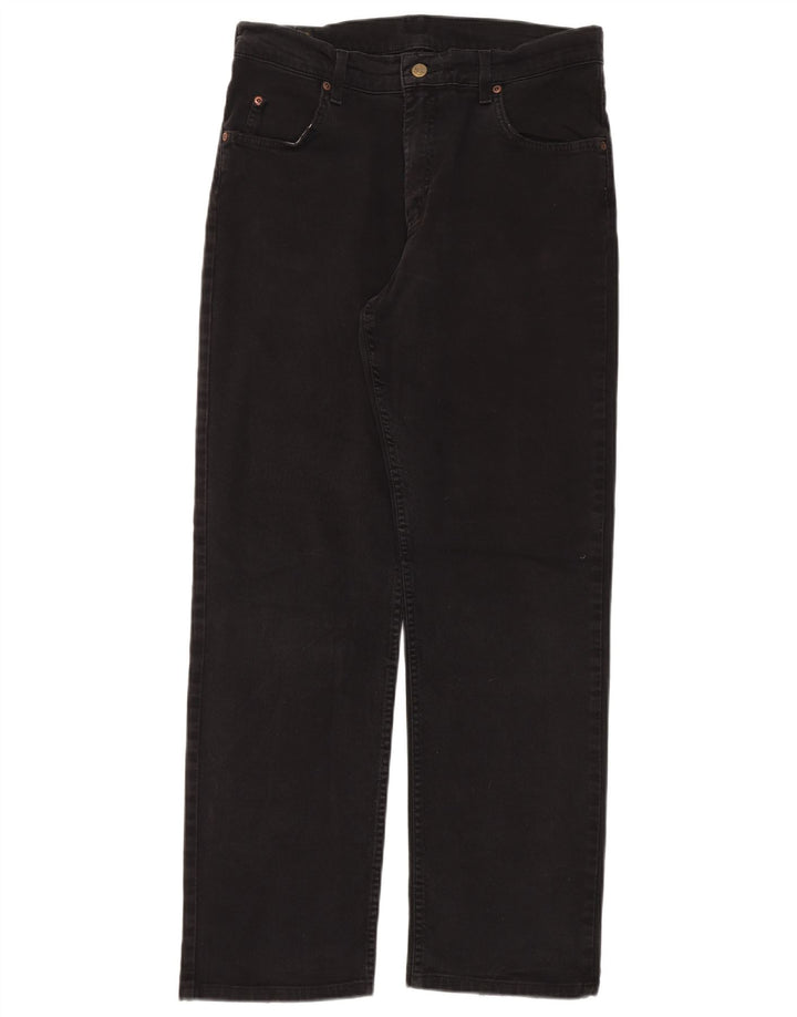 Lee Mens Brooklyn Straight Jeans W34 L30 Sort Bomuld