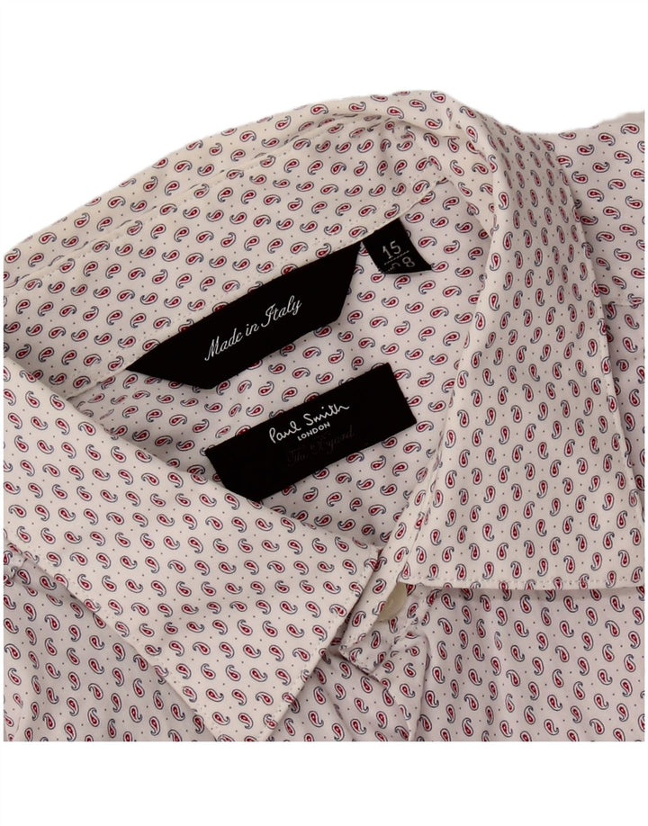 PAUL SMITH Herreskjorte str. 15 38 Medium White Paisley