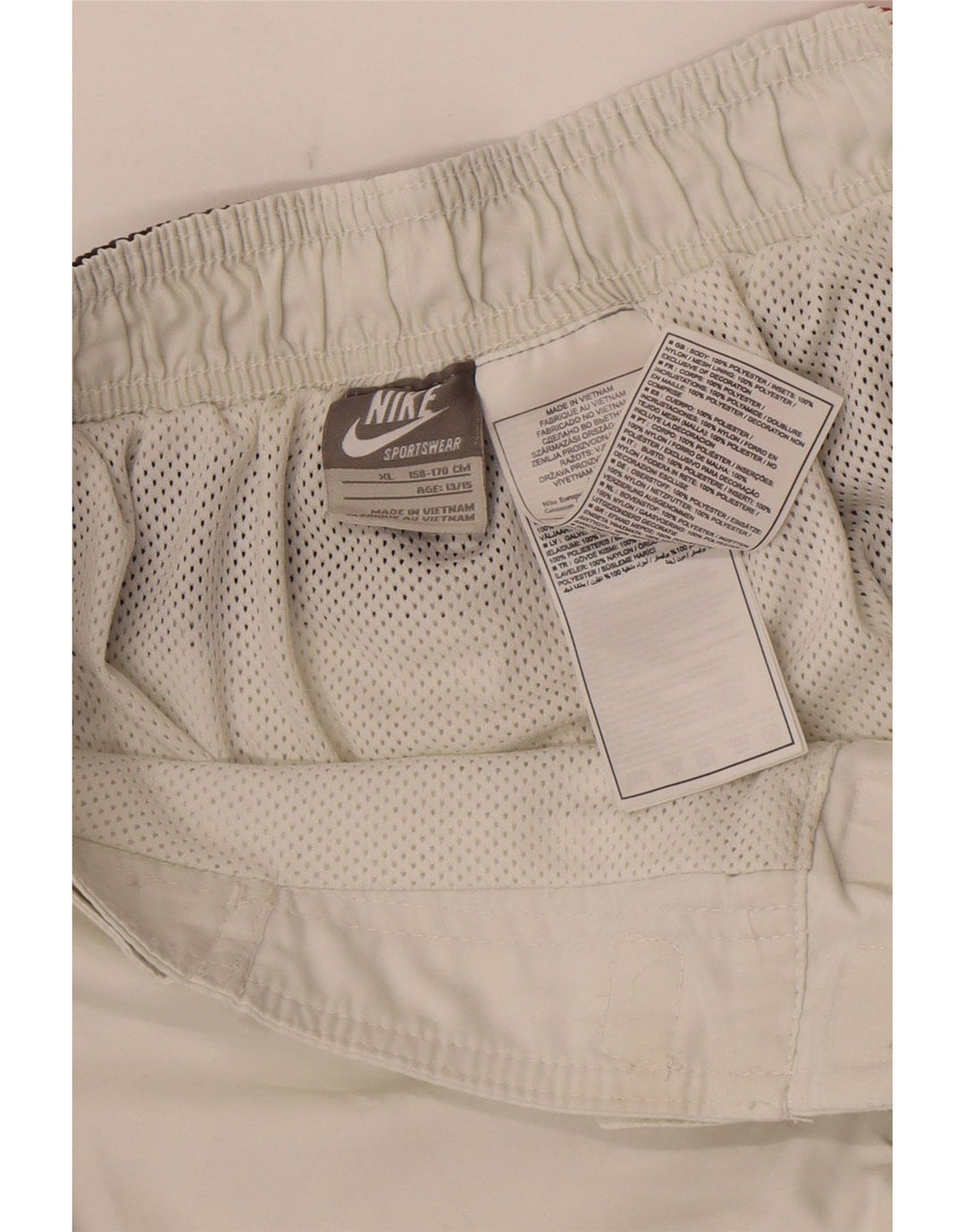 Nike drenge badeshorts 13-14 år XL Hvid Colourblock Polyester