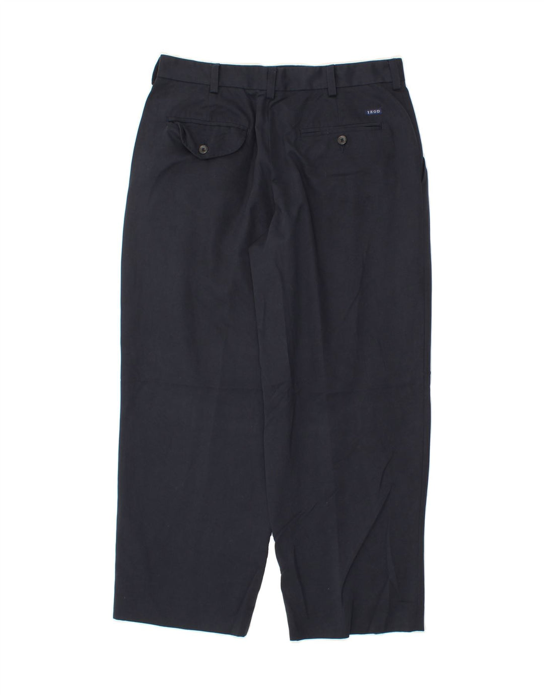 IZOD Mens Pegged Chino Trousers W32 L27 Navy Blue Polyester Vintage Izod and Second-Hand Izod from Messina Hembry 