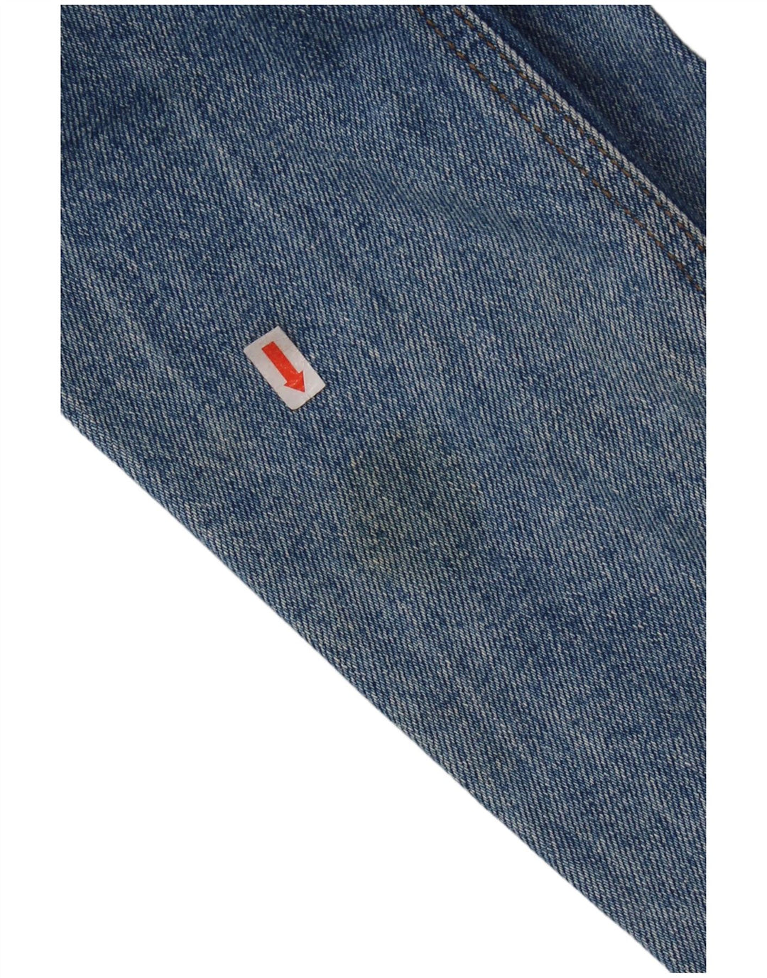 Vintage Dame denimjakke UK 14 Stor Blå Bomuld