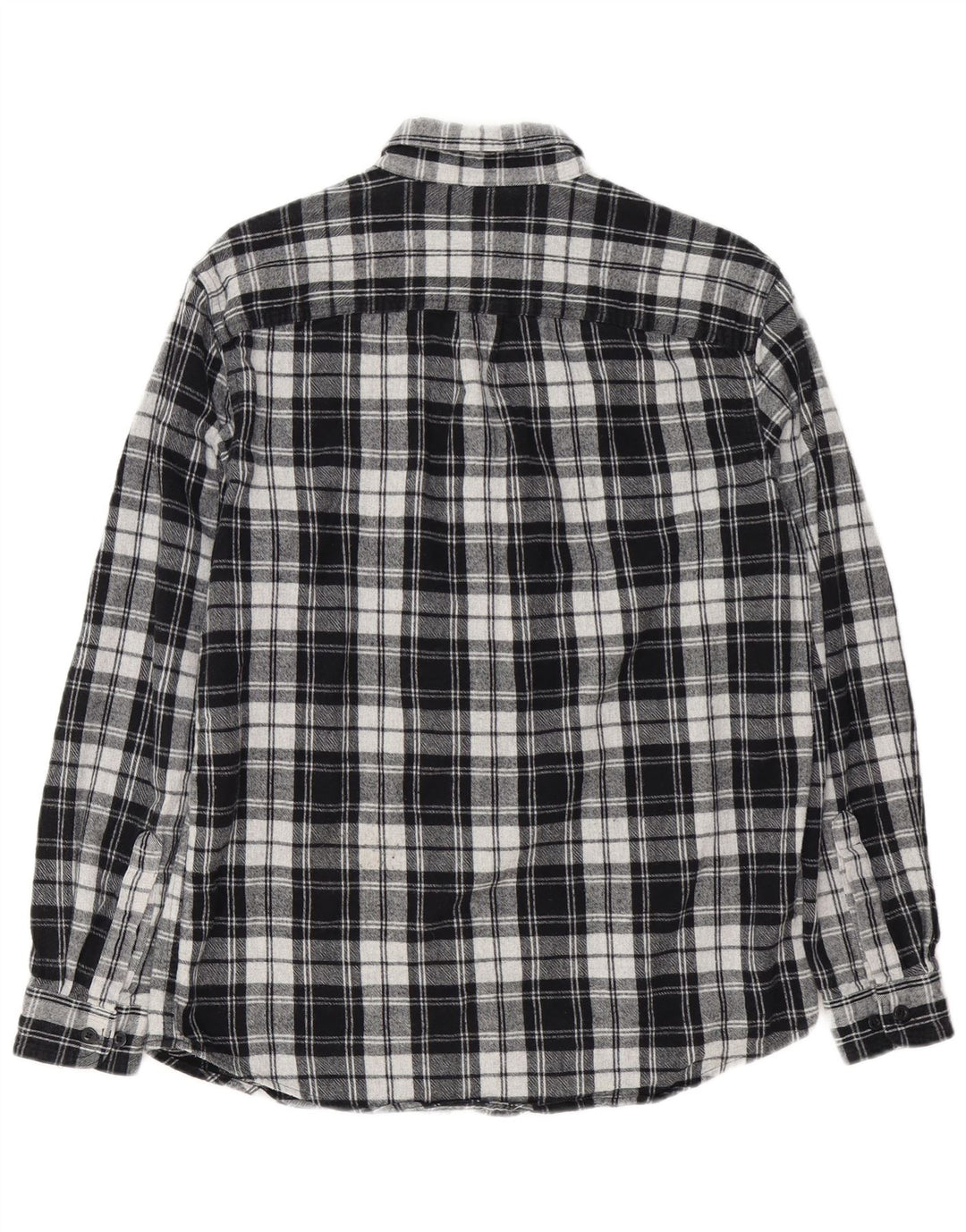 L.L.Bean Herre letsiddende flannelskjorte Medium sort plaid bomuld