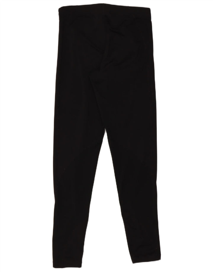 Nike Dame Leggings UK 12 Medium Sort Polyester Sports