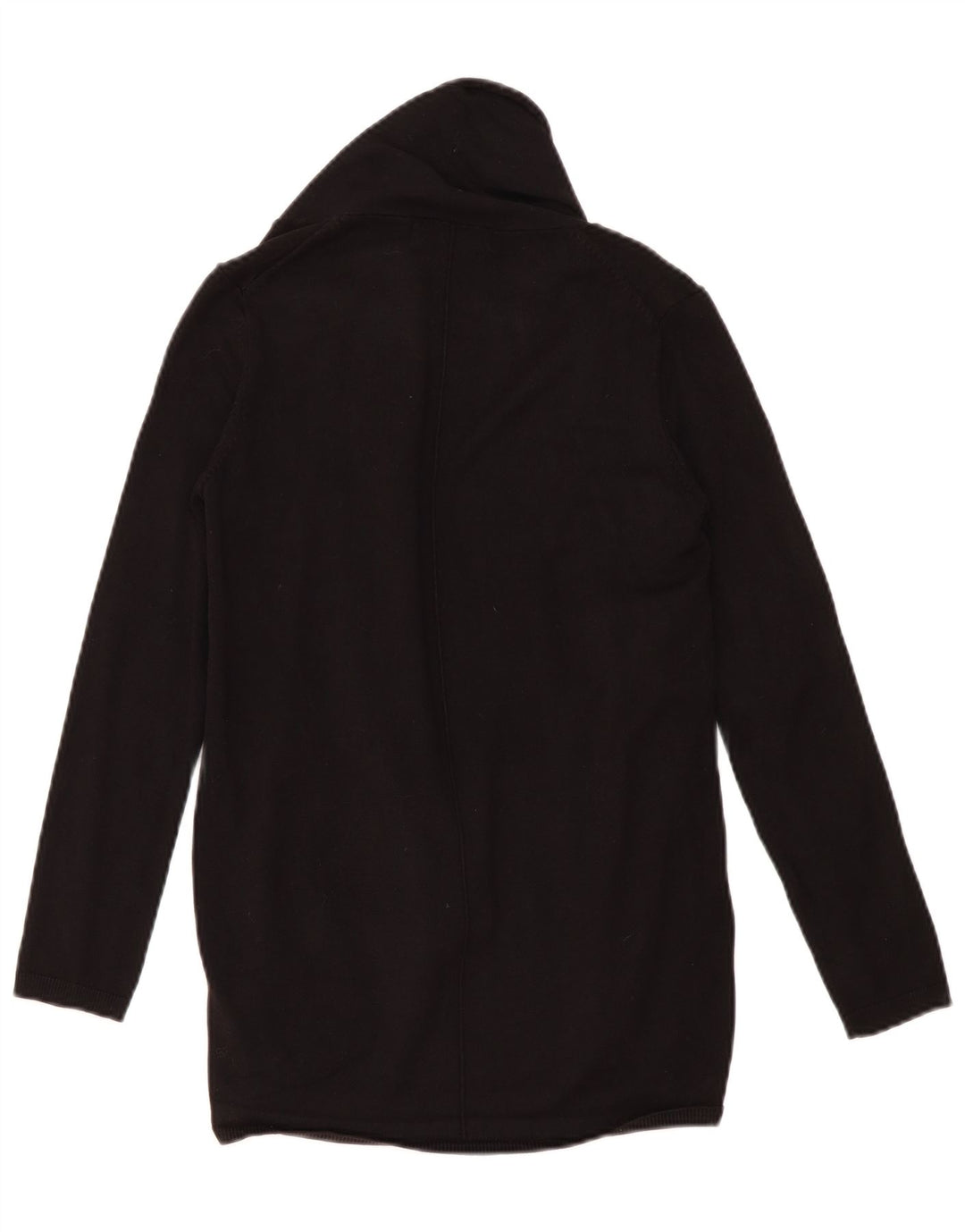 Zara Womens Open Cardigan Sweater UK 12 Medium Black