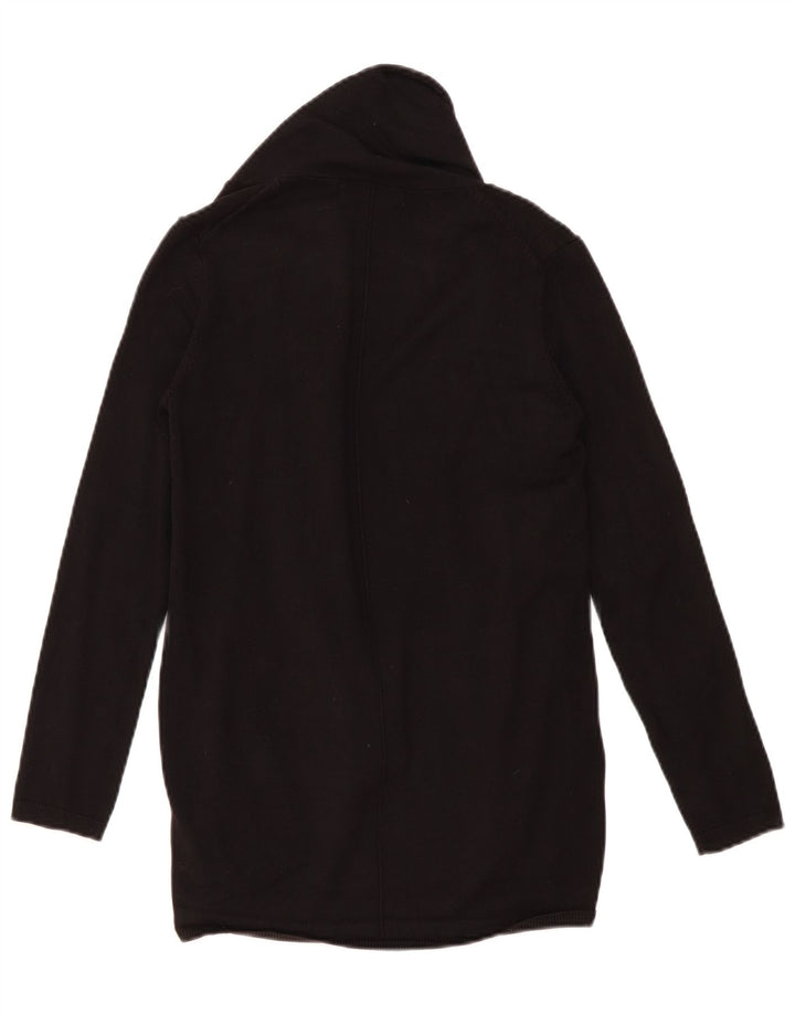 Zara Womens Open Cardigan Sweater UK 12 Medium Black
