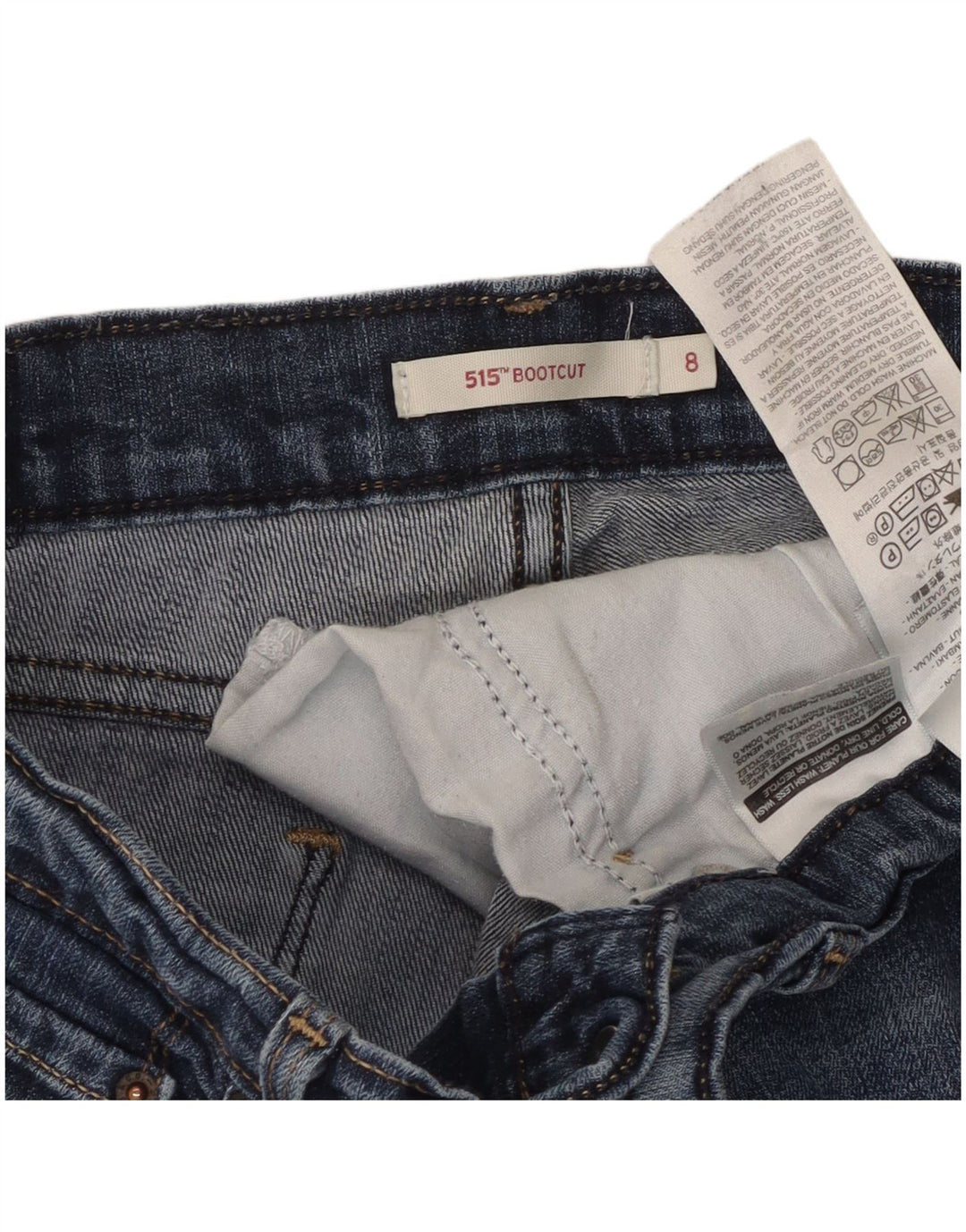 Levi's Dame 515 Bootcut Jeans US 8 Medium W30 L29 Blå Bomuld