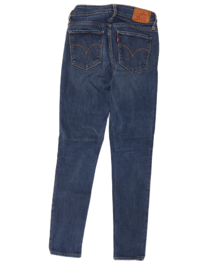 Levi's Womens 711 Skinny Jeans W25 L26 blå polyester