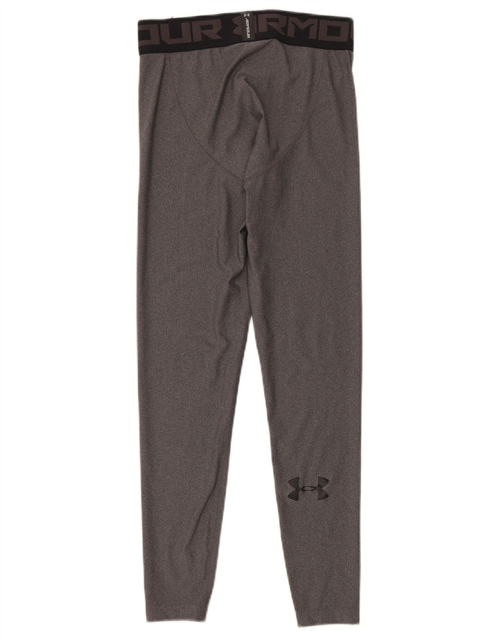 Under Armour Grafiske Leggings til kvinder UK 12 Medium Grey Polyester