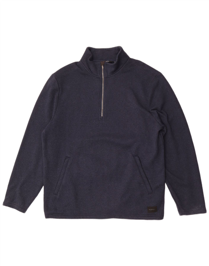 Rohan Sweatshirt med lynlås til mænd XL marineblå polyester