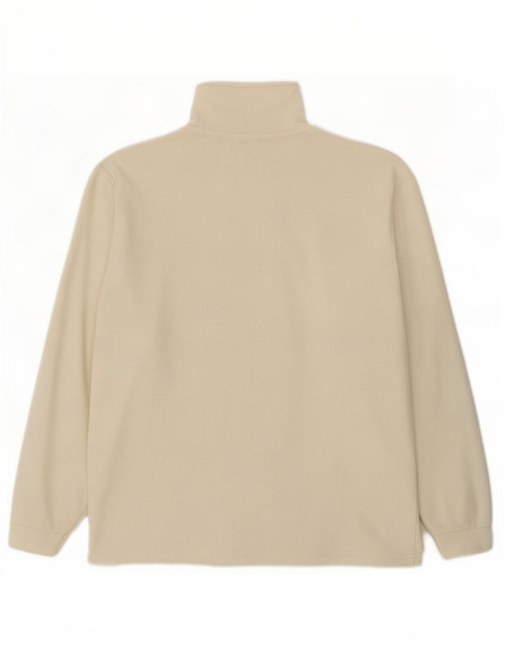Champion Herre lynlås hals Fleece Jumper Large Off White Polyester