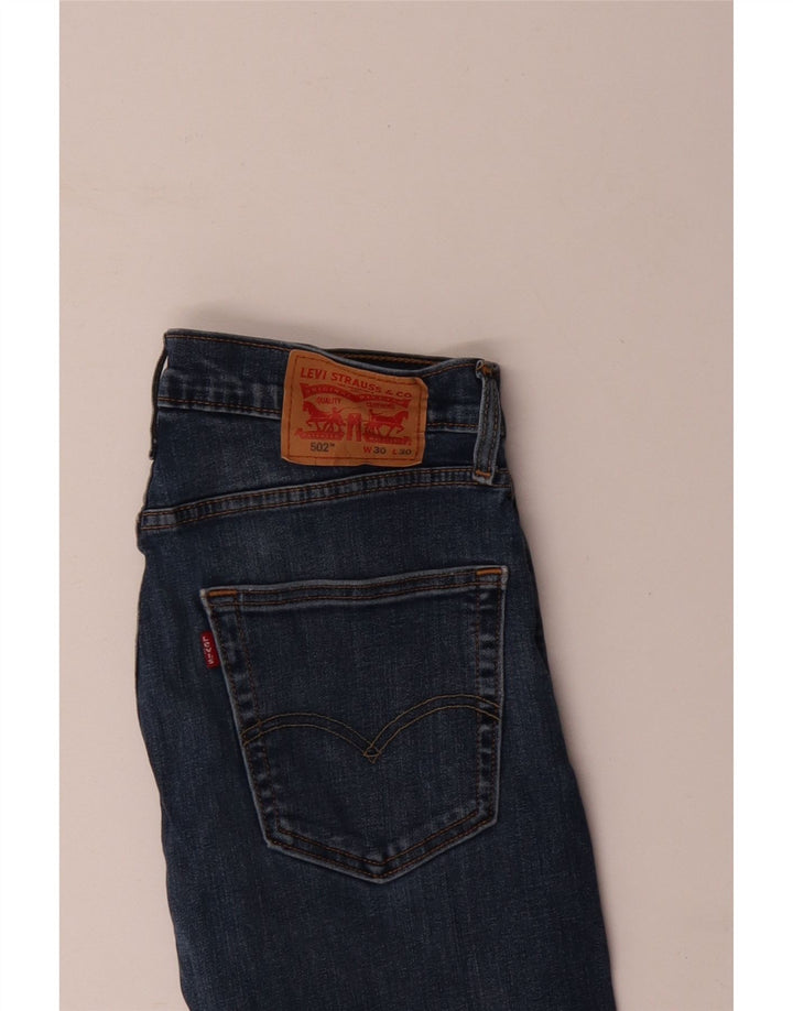 LEVI'S Herre 502 tilspidsede jeans W30 L30 Blå Bomuld
