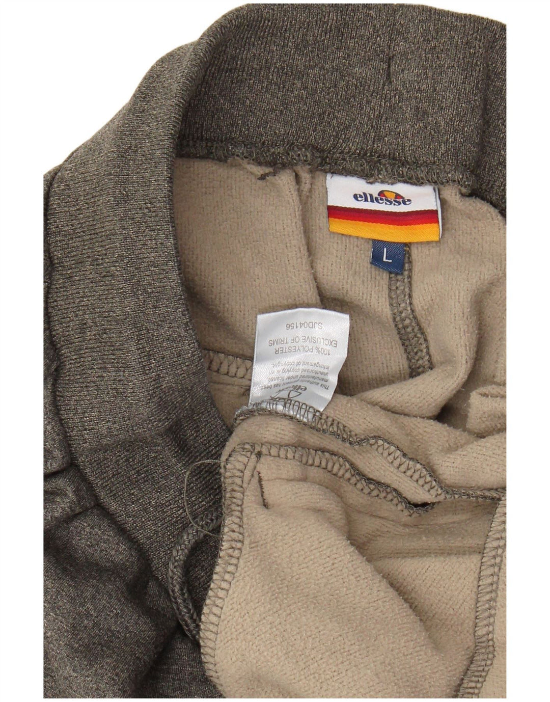 ELLESSE Træningsdragt bukser til mænd Joggers Large Grå Flecked Polyester