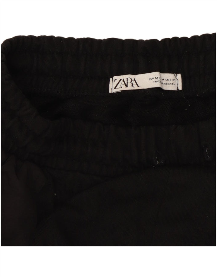 Zara Herre Capri Cargo Træningsdragt Bukser Joggers Medium Sort