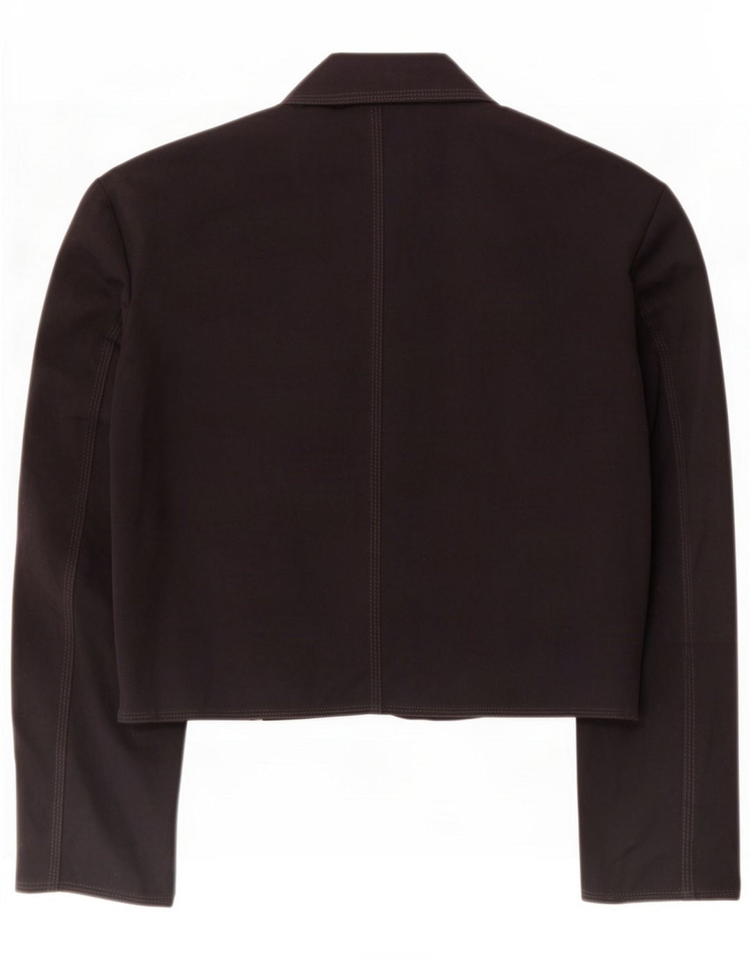 Stefanel Womens 3/4-ærmet Bolero-jakke UK 14 Large Black Polyester