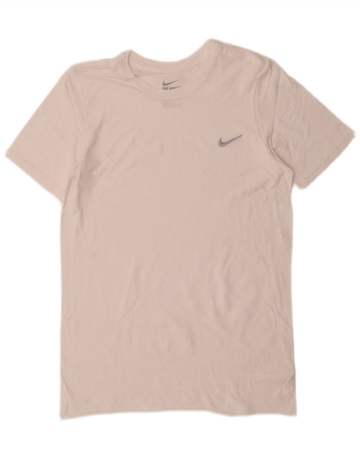 Nike T-shirt med atletisk snit til mænd, lille hvid