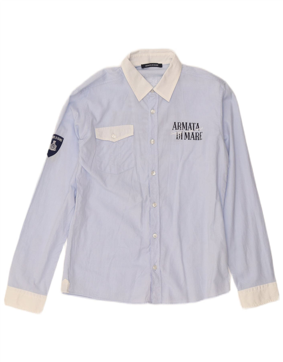 Armata Di Mare drenge grafisk skjorte 13-14 år XL blå bomuld