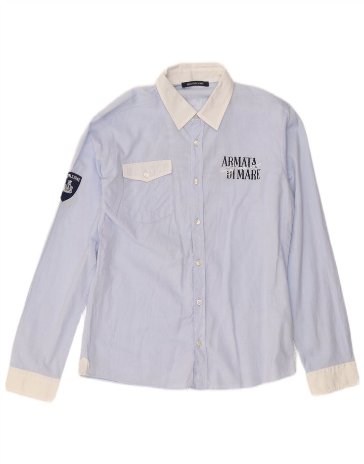 Armata Di Mare drenge grafisk skjorte 13-14 år XL blå bomuld