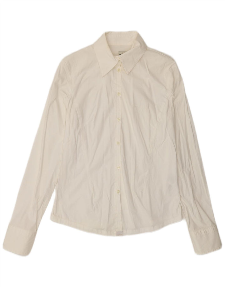 Calvin Klein Dameskjorte UK 12 Medium White Bomuld