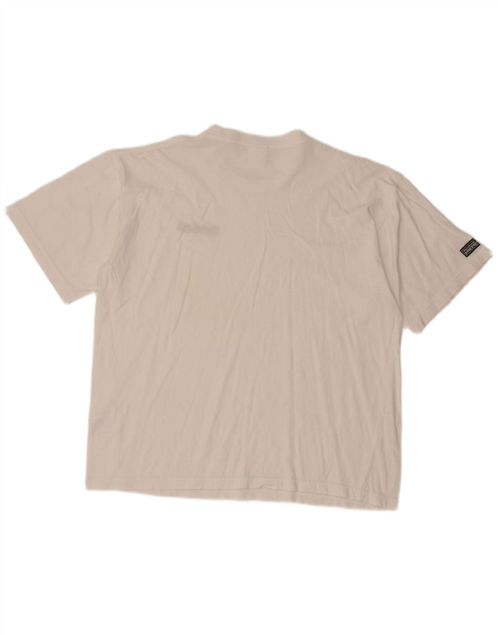 Reebok Herre T-Shirt Top Medium Hvid Bomuld