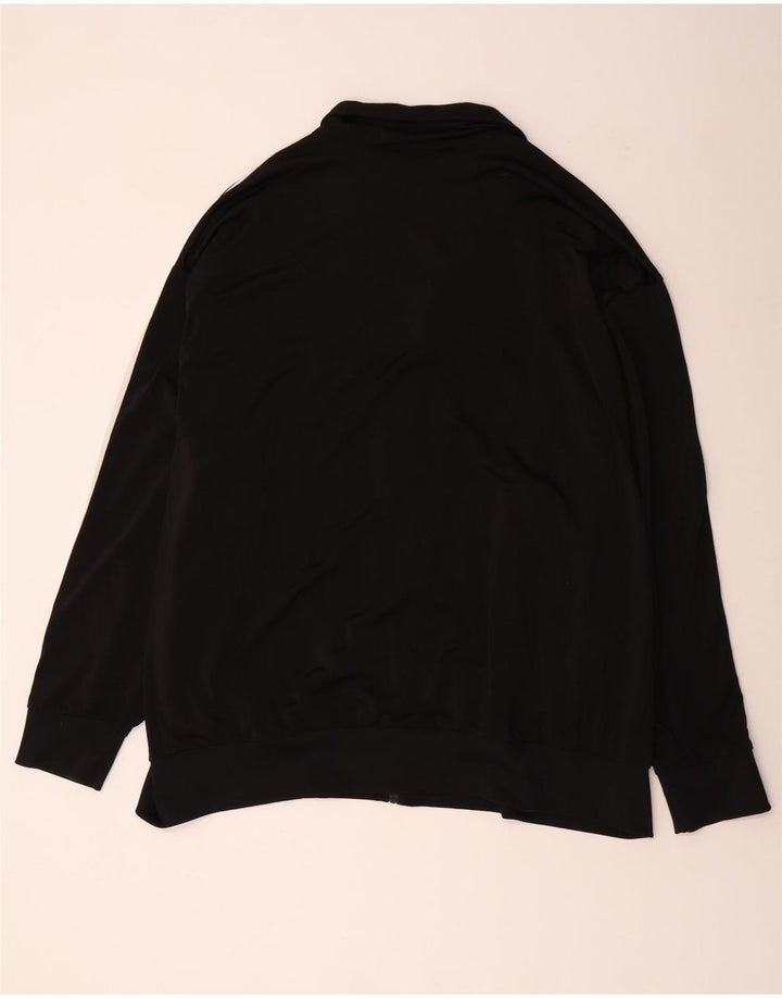 Adidas Herre Loose Fit Træningsdragt Top Jakke 4XL Sort Polyester