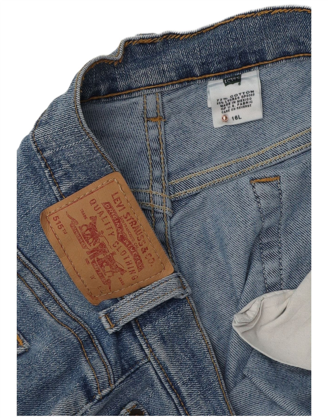 Levi's Dame 515 Bootcut Jeans US 16 2XL W36 L32 Blå Bomuld