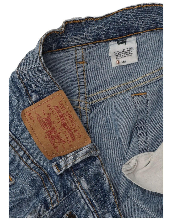 Levi's Dame 515 Bootcut Jeans US 16 2XL W36 L32 Blå Bomuld