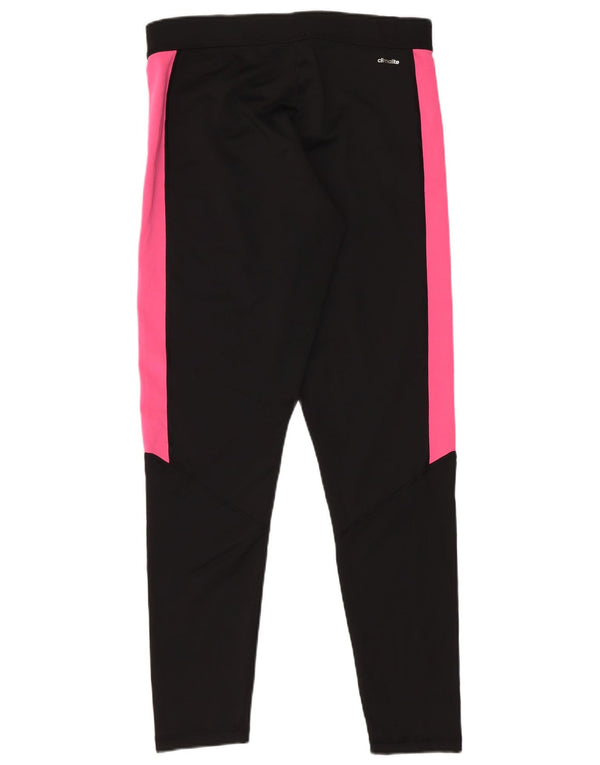 Adidas Graphic Leggings til kvinder UK 12/14 Medium Black Colourblock