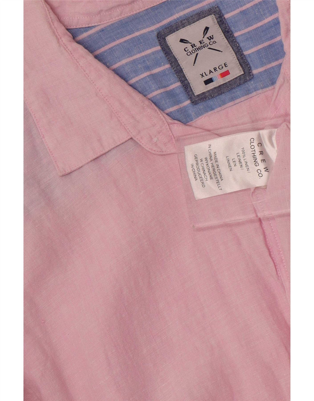 Crew Clothing Herreskjorte XL Pink Linen