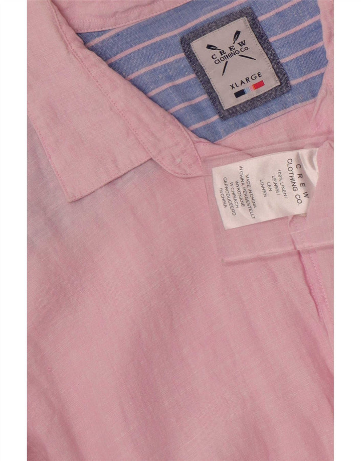Crew Clothing Herreskjorte XL Pink Linen