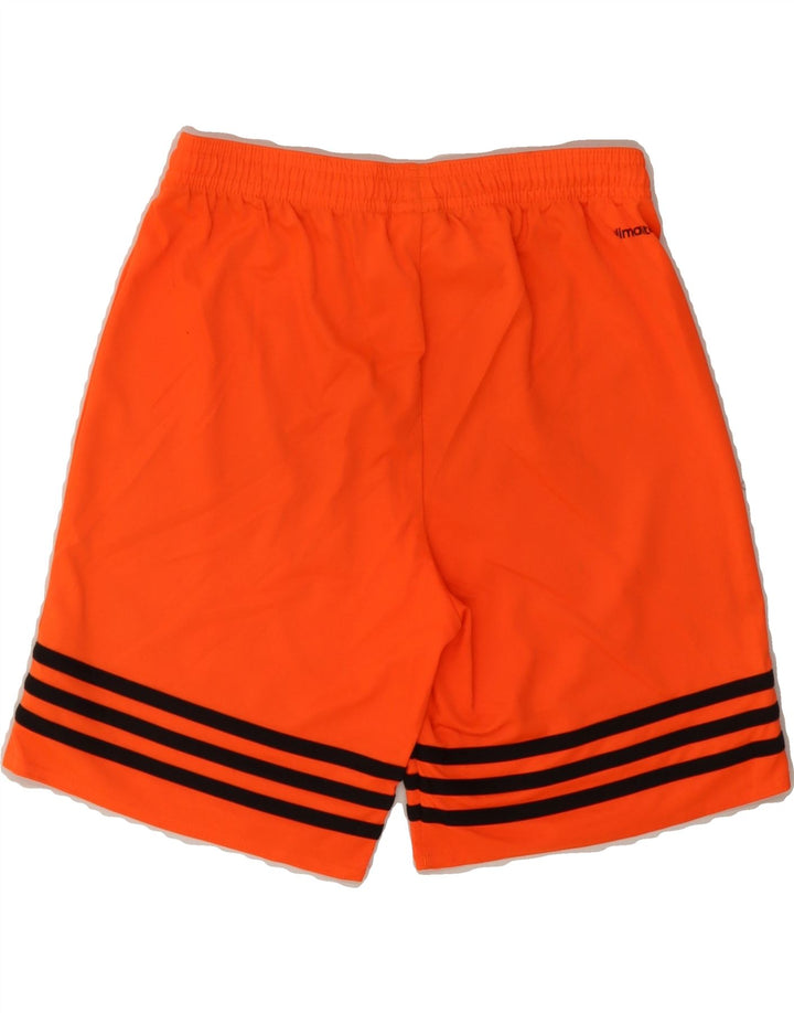 ADIDAS Boys Climalite Sport Shorts 11-12 Years Large Orange Polyester Vintage Adidas and Second-Hand Adidas from Messina Hembry 