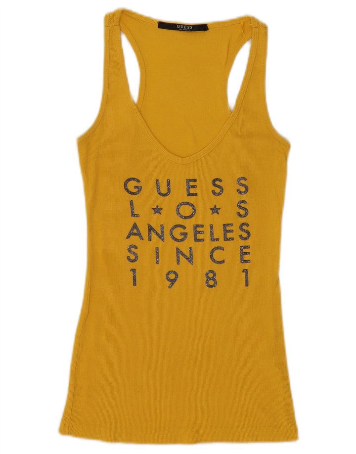 Guess Grafisk Vest Top til kvinder 8 Lille Gul
