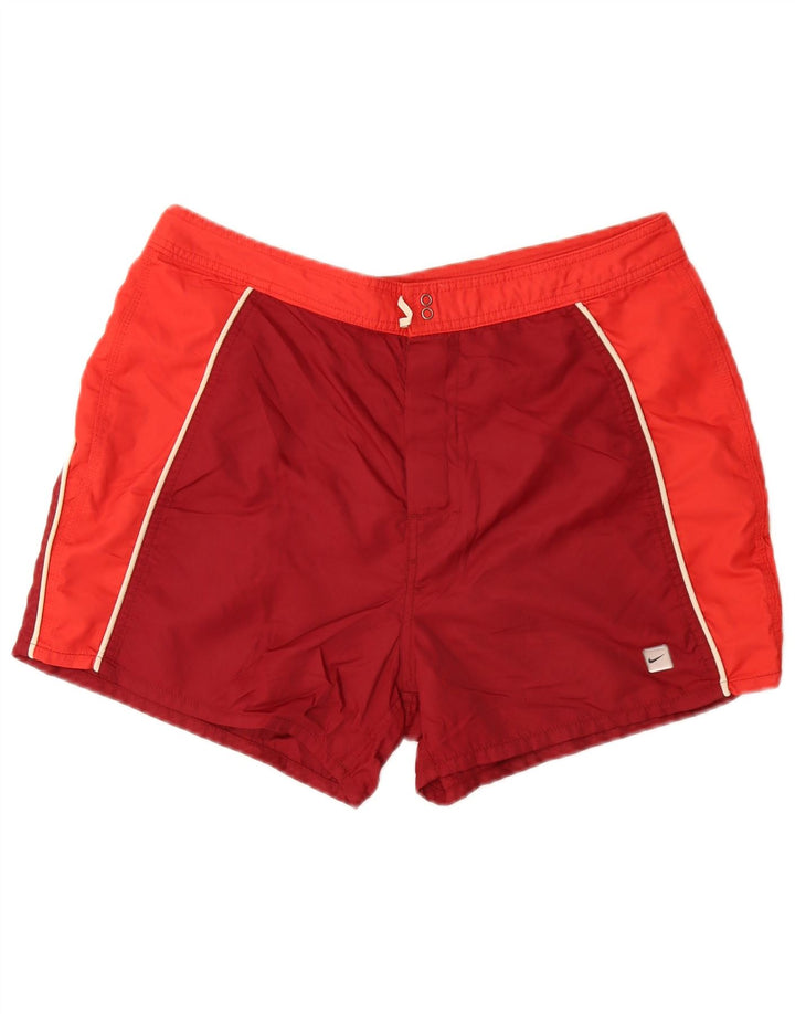 Nike Badeshorts til mænd Medium Rød Colourblock Nylon