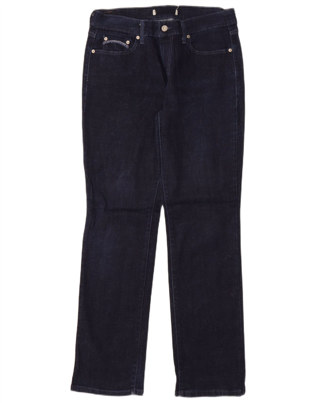 LEVI'S Lige jeans til kvinder US 8 Medium W29 L32 Marineblå Bomuld