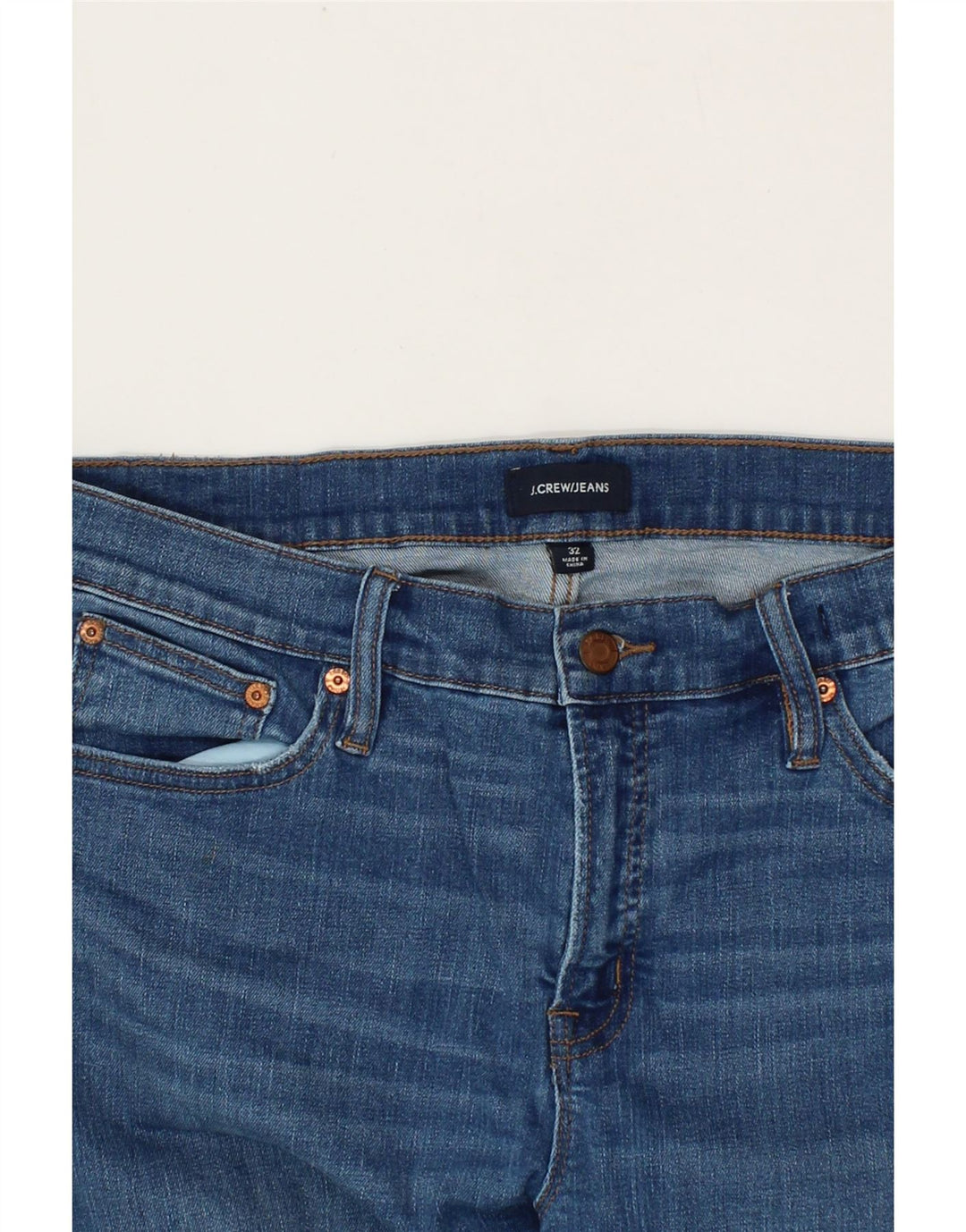 J. CREW Womens Slim Jeans W32 L27 Blue Cotton Vintage J. Crew and Second-Hand J. Crew from Messina Hembry 