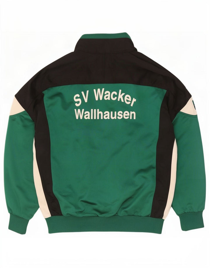Saller Herre grafisk træningsdragt Topjakke Stor Grøn Colourblock Polyester