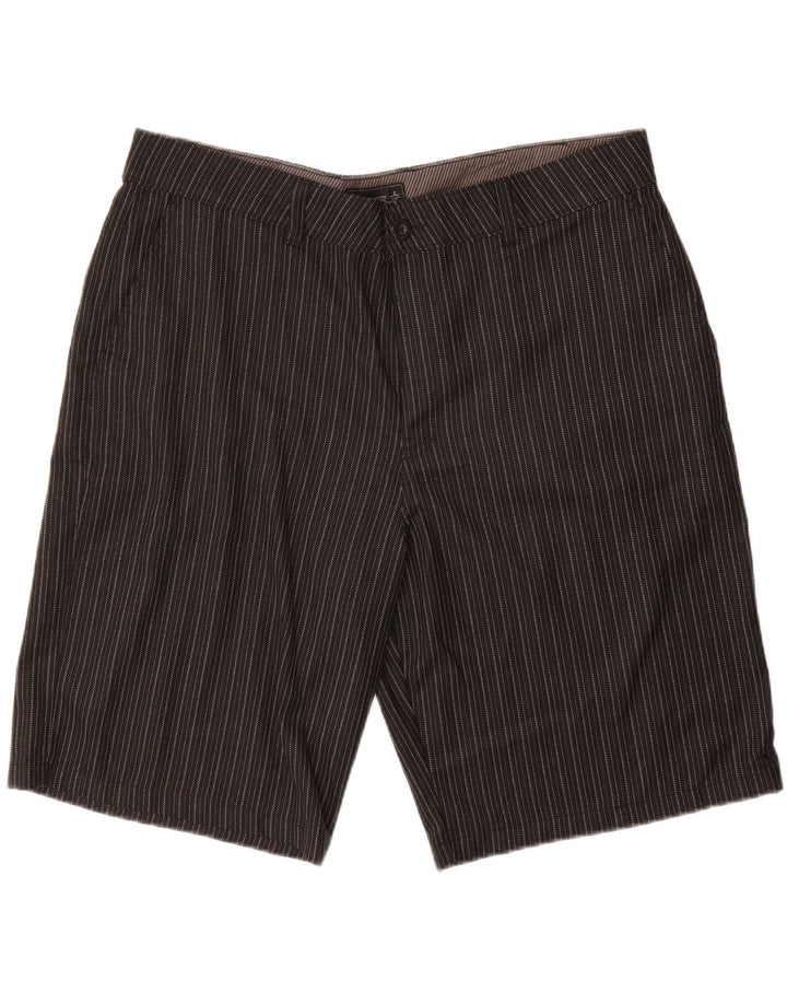 O'NEILL Mens Chino Shorts  W40 XL Black Striped Polyester Vintage O'Neill and Second-Hand O'Neill from Messina Hembry 