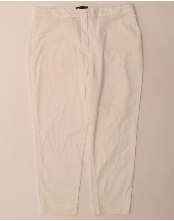 Marks & Spencer Regular Chino Bukser til kvinder UK 18 XL W36 L28 Hvid