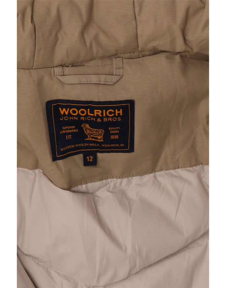 Woolrich Pige Hooded Utility Jacket 11-12 år Beige