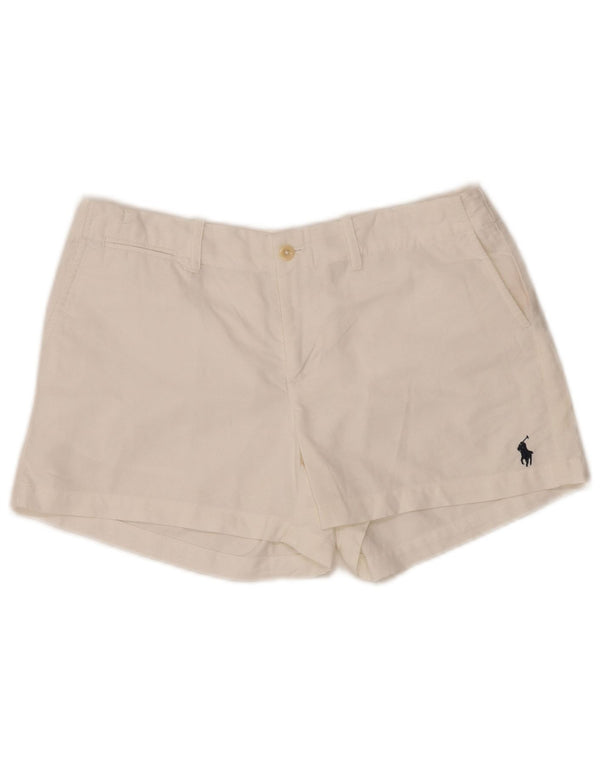 Ralph Lauren Womens Chino Shorts US4 Small W30  White Cotton