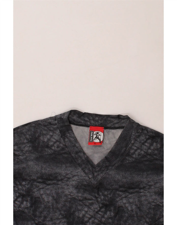 VINTAGE Womens T-Shirt Top UK 18 XL Black Vintage Vintage and Second-Hand Vintage from Messina Hembry 