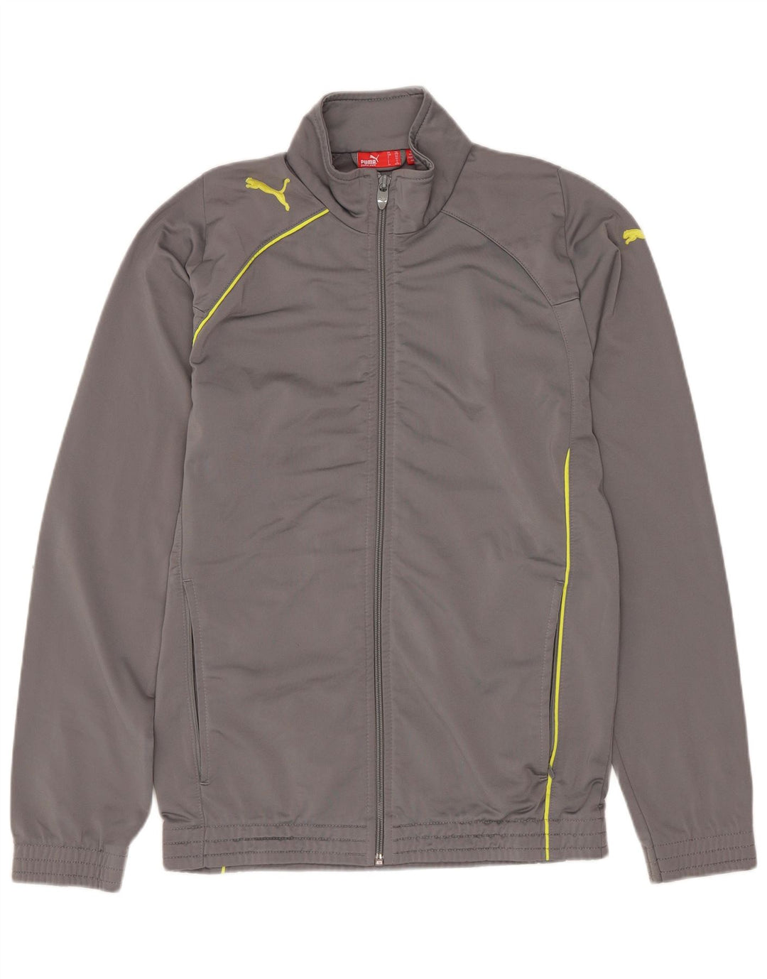 PUMA Træningsdragt topjakke til drenge 13-14 år Grå polyester