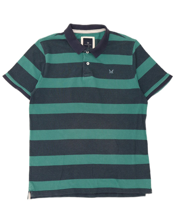 Besætningstøj Herre poloshirt XL marineblå stribet bomuld