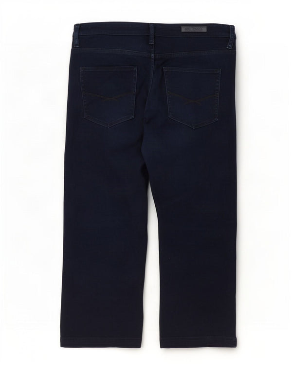 Gap Dame Højtliggende Straight Jeans W36 L26 Marineblå Bomuld