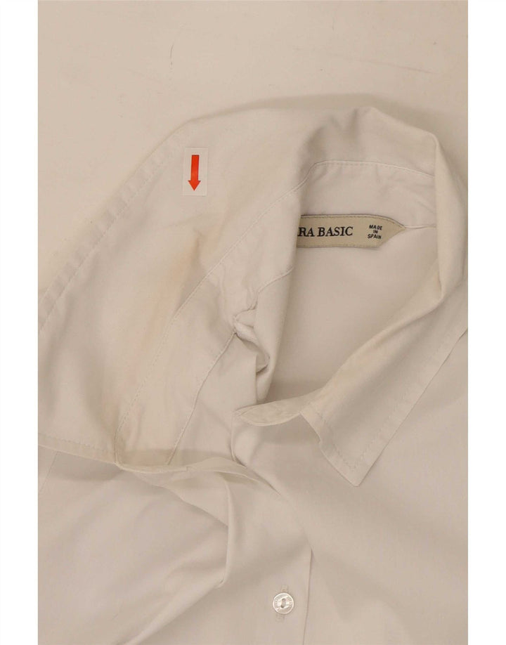 Zara Formel skjorte til kvinder UK 10 Small White